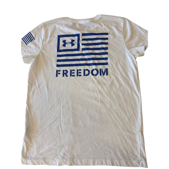 UNDER ARMOUR Freedom Flag Classic Tee T-Shirt Men size L Patriotic - Picture 1 of 7